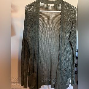 Green cardigan